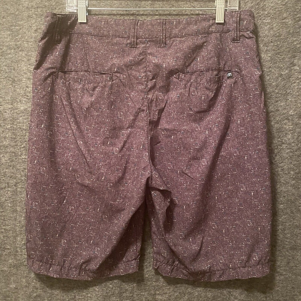 Travis Mathew Golf Shorts Mens 34 Purple Chino Performance‎ Stretch 10" Inseam - Picture 3 of 8